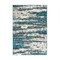 World Rug Gallery Contemporary Abstract Design Plush Shag Area Rug 5'3'' x 7' Turquoise 466TURQUOISE5X7 - alternate 2